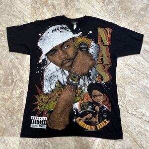 Mens Large - Nas & Lauryn Hill If I Ruled The World Backstock Co Modern Rap Tee